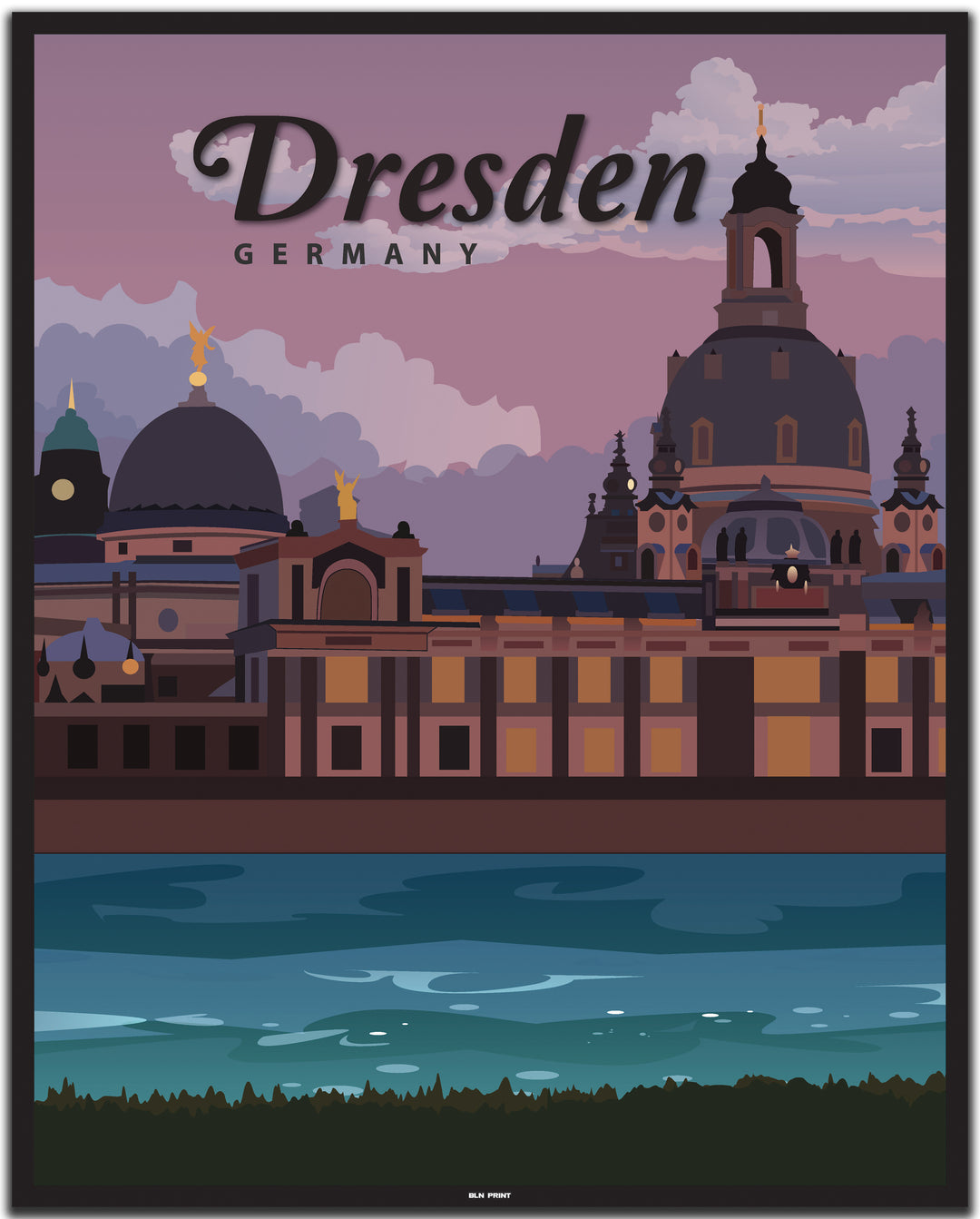 vintage dresden poster shop #40x50cm-schwarzer-farbrand