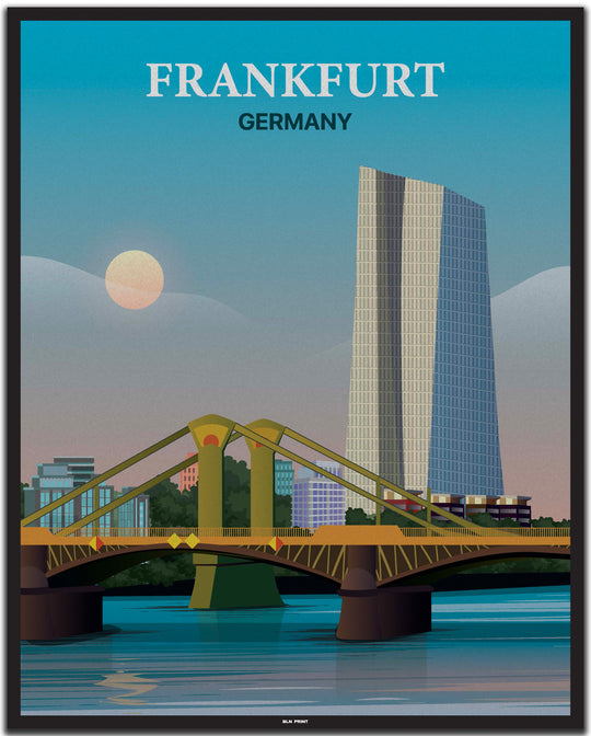 vintage frankfurt poster shop #40x50cm-schwarzer-farbrand