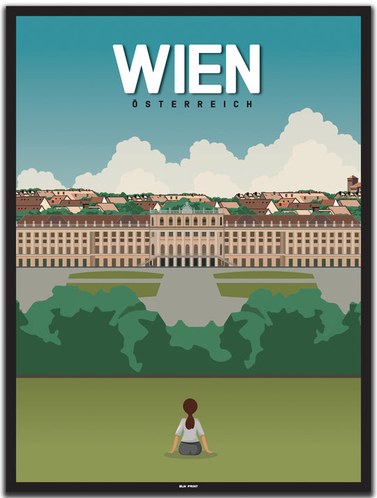 vintage wien poster shop #30x40cm-schwarzer-farbrand