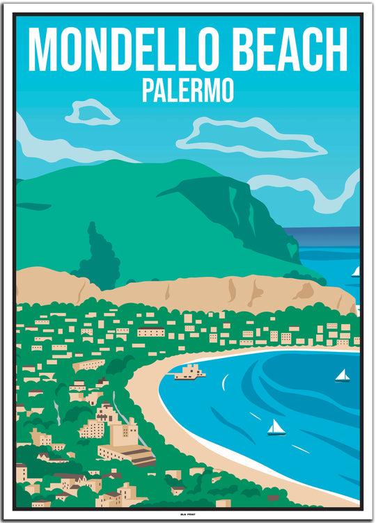 vintage palermo poster shop #50x70cm-weier-farbrand