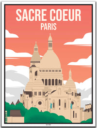 Sacre Coeur Paris (1) - Vintage Travel Poster