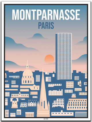 Paris Montparnasse (1) - Vintage Travel Poster