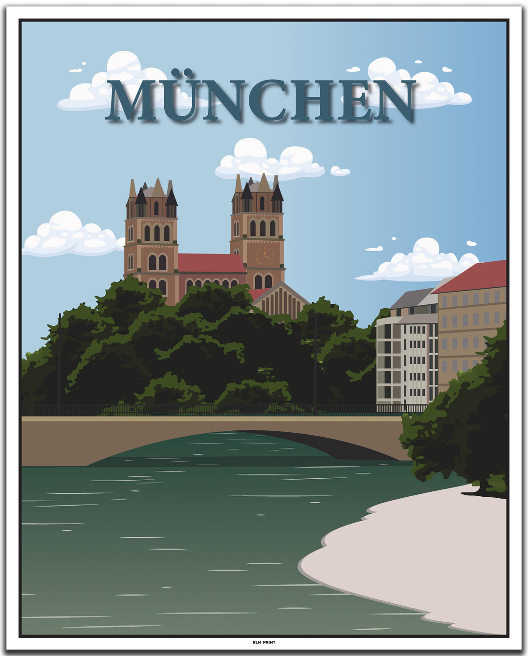 vintage münchen poster shop #40x50cm-weier-farbrand