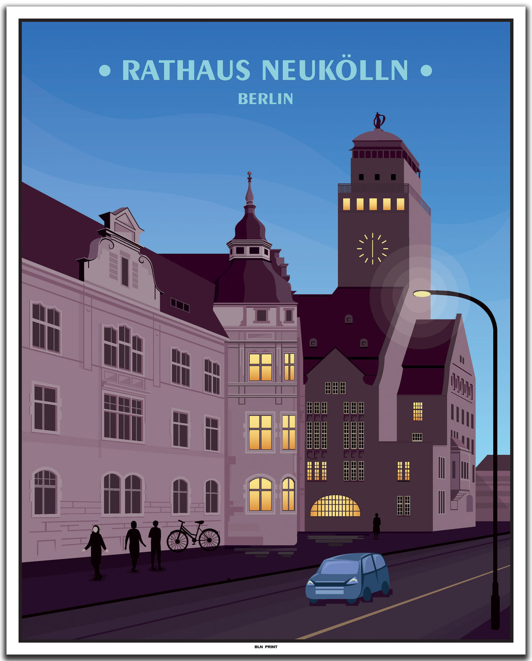 vintage berlin poster shop #40x50cm-weier-farbrand