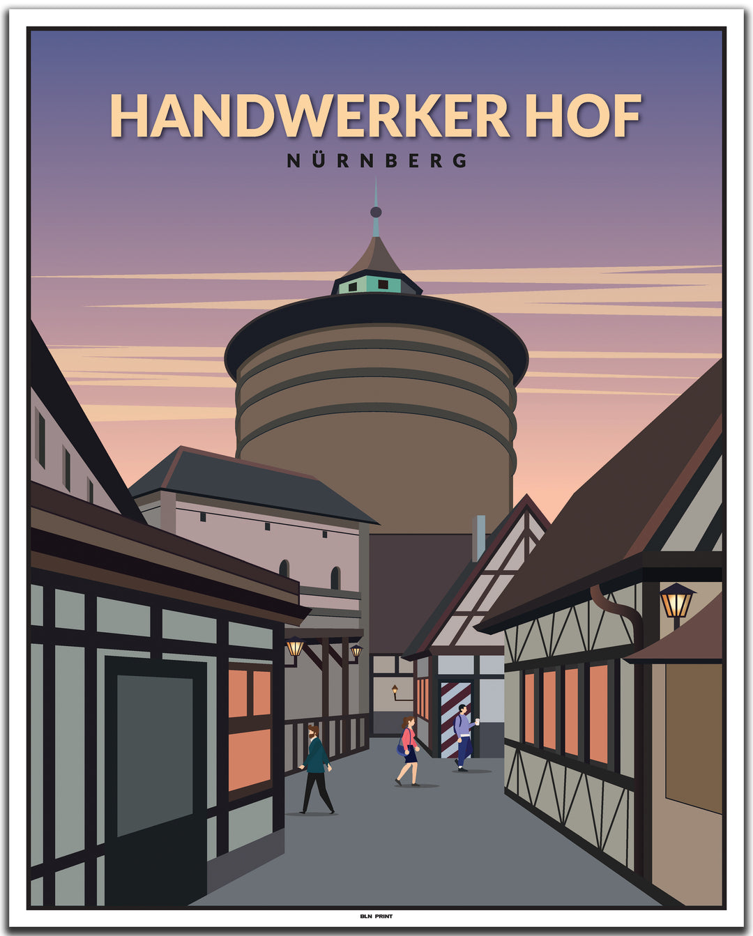 vintage nürnberg poster shop #40x50cm-weier-farbrand