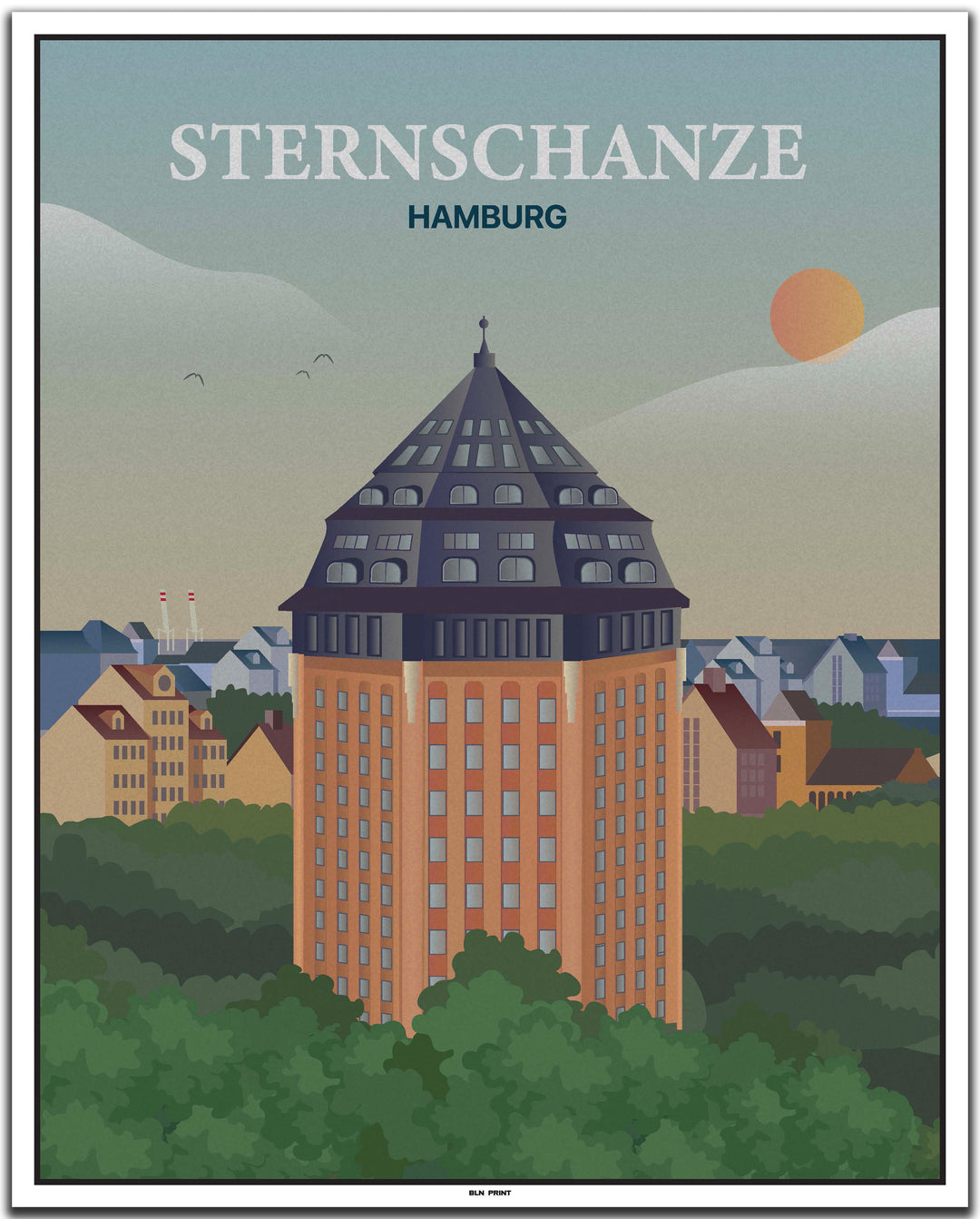 vintage hamburg poster shop #40x50cm-weier-farbrand