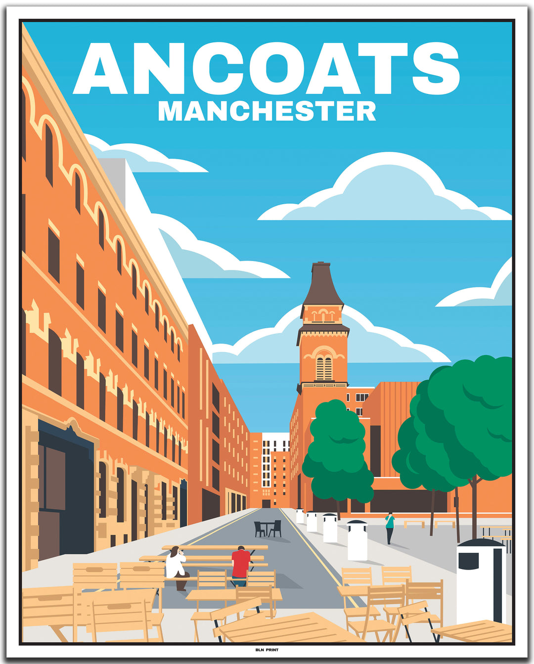 vintage travel poster manchester #40x50cm-weier-farbrand