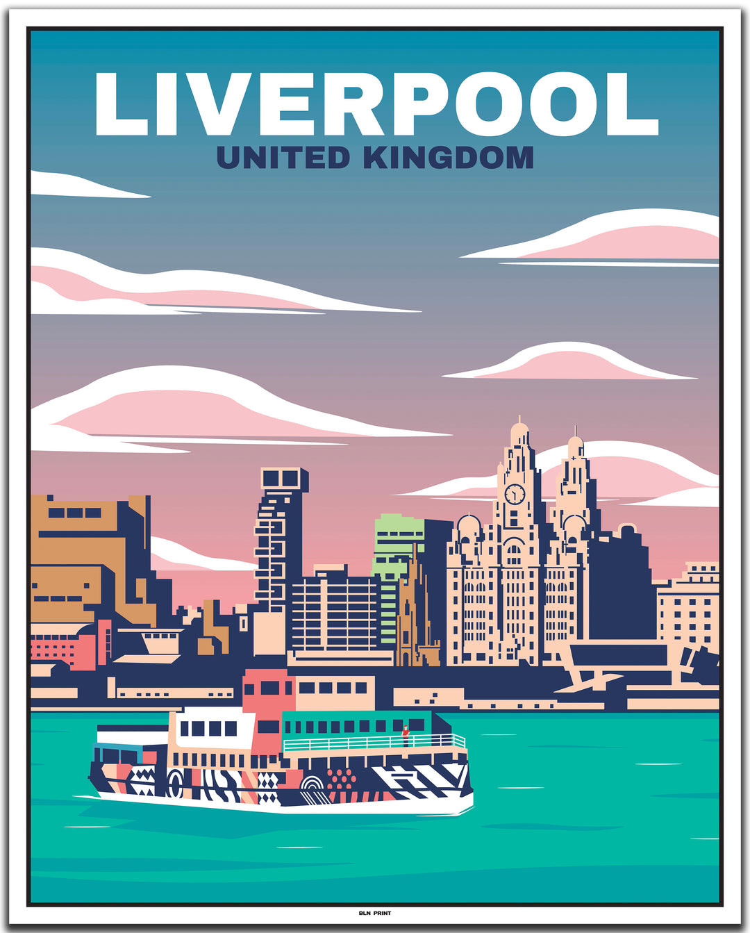 vintage travel poster liverpool #40x50cm-weier-farbrand