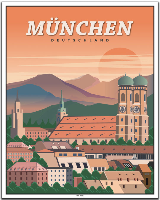 vintage münchen poster shop #40x50cm-weier-farbrand