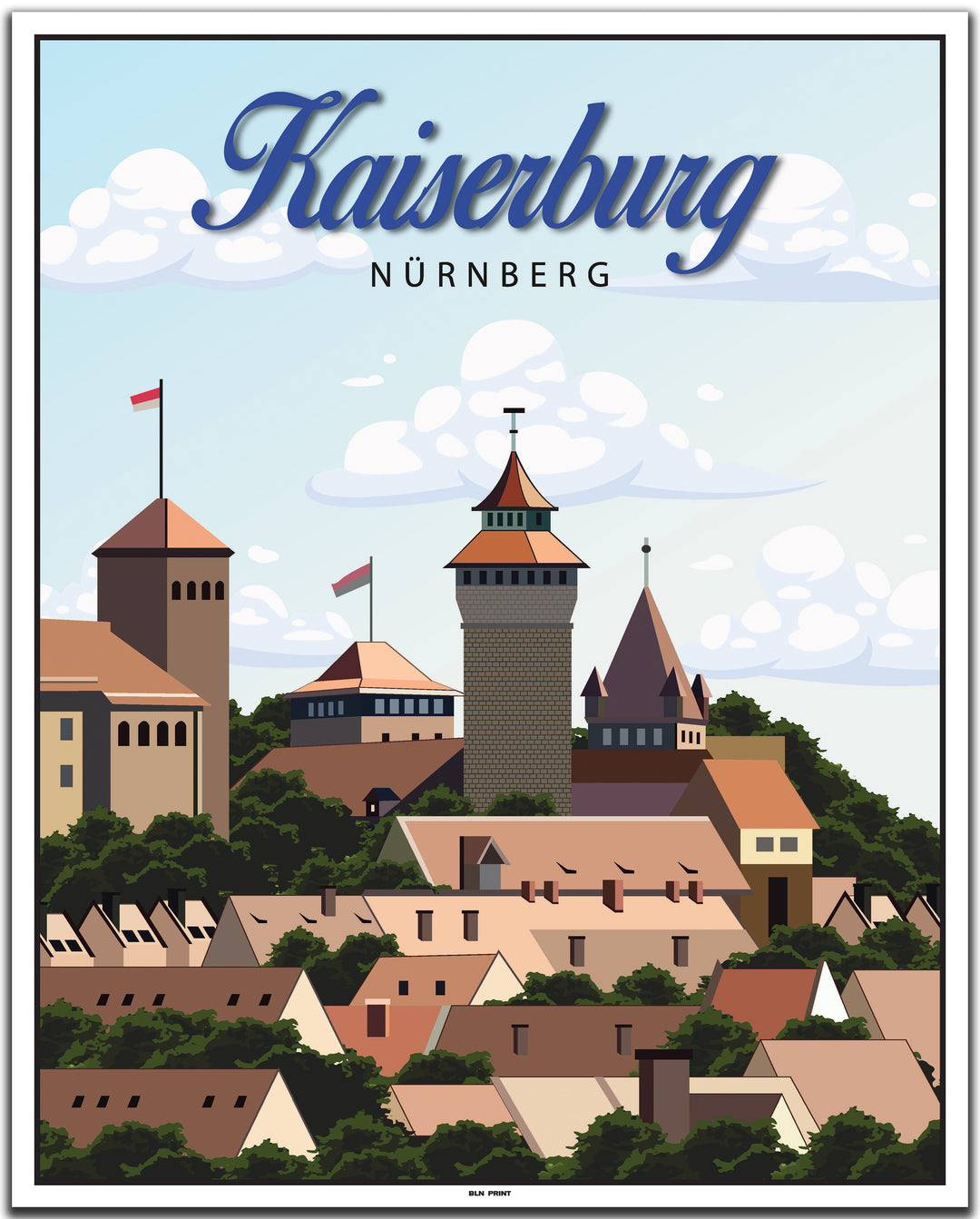 vintage nürnberg poster shop #40x50cm-weier-farbrand