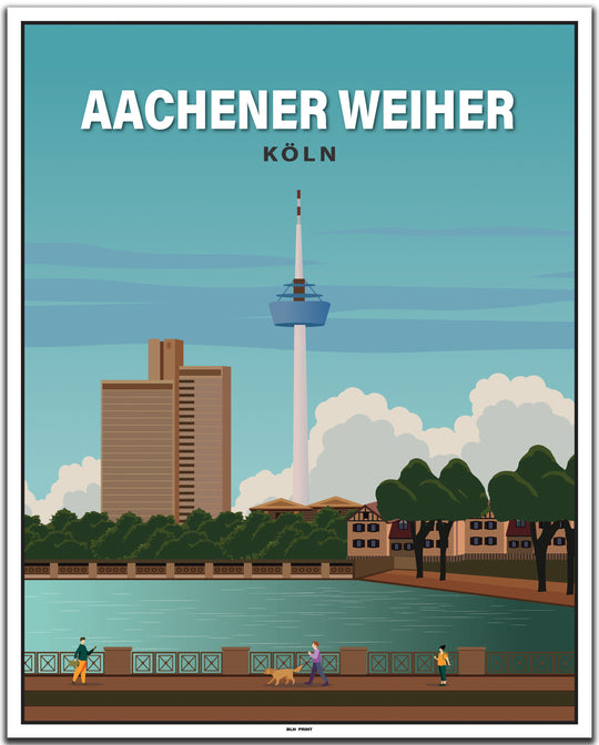 vintage travel poster köln #40x50cm-weier-farbrand