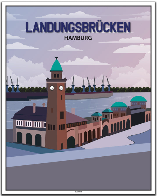 vintage hamburg poster shop #40x50cm-weier-farbrand