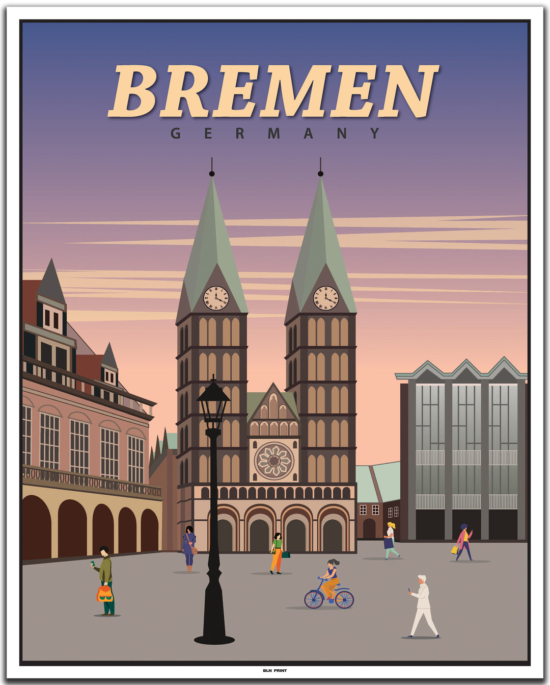 vintage bremen poster shop #40x50cm-weier-farbrand