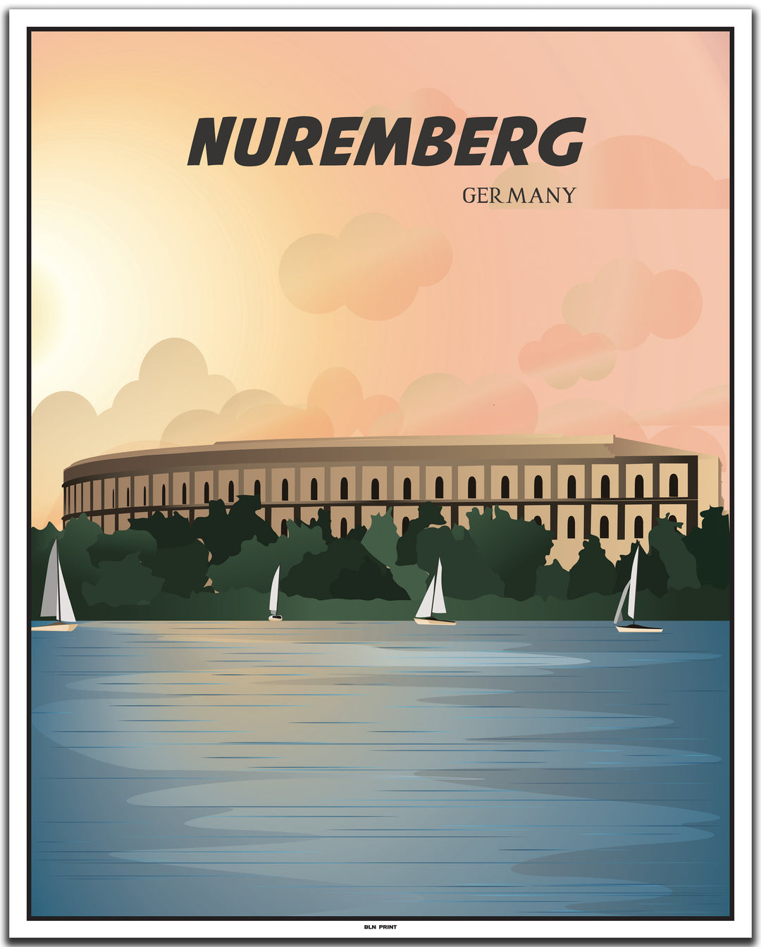 vintage nürnberg poster shop #40x50cm-weier-farbrand