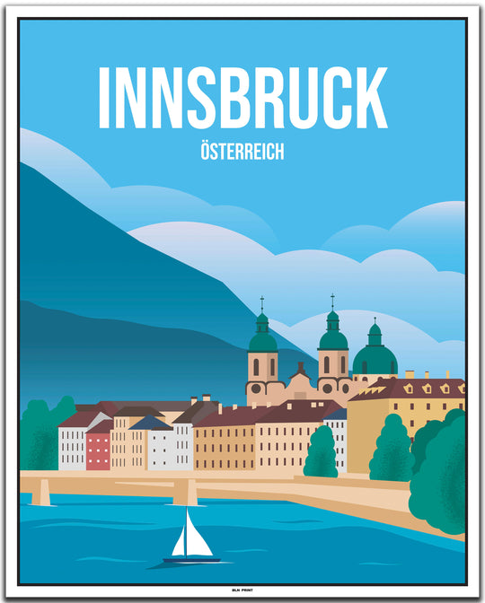 vintage Innsbruck poster shop #40x50cm-weier-farbrand