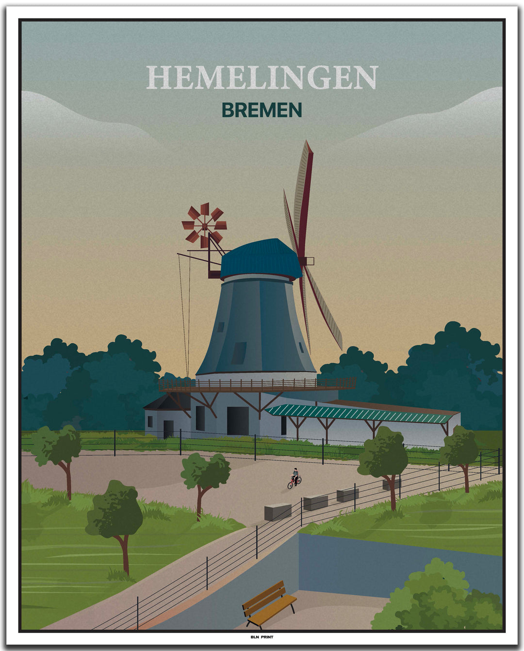 vintage bremen poster shop #40x50cm-weier-farbrand