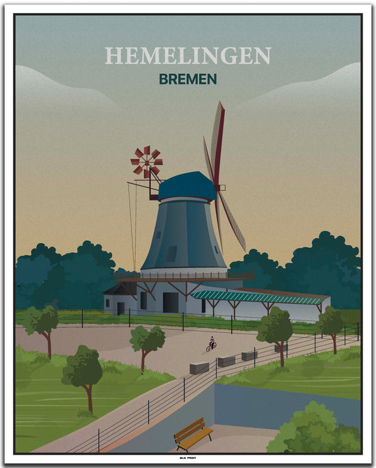 vintage bremen poster shop #40x50cm-weier-farbrand