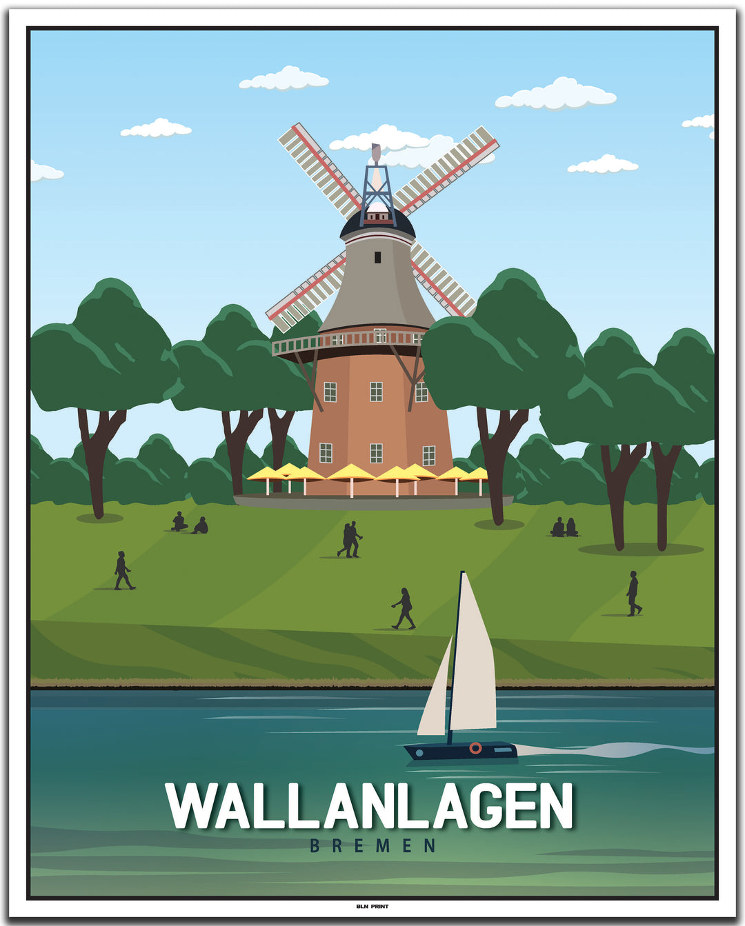 vintage bremen poster shop #40x50cm-weier-farbrand