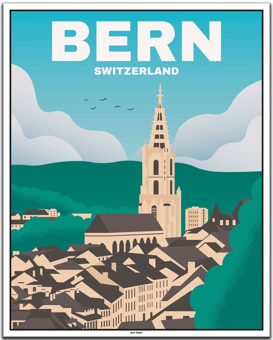 vintage bern poster shop #40x50cm-weier-farbrand