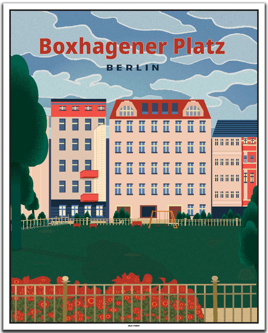 vintage berlin poster shop #40x50cm-weier-farbrand