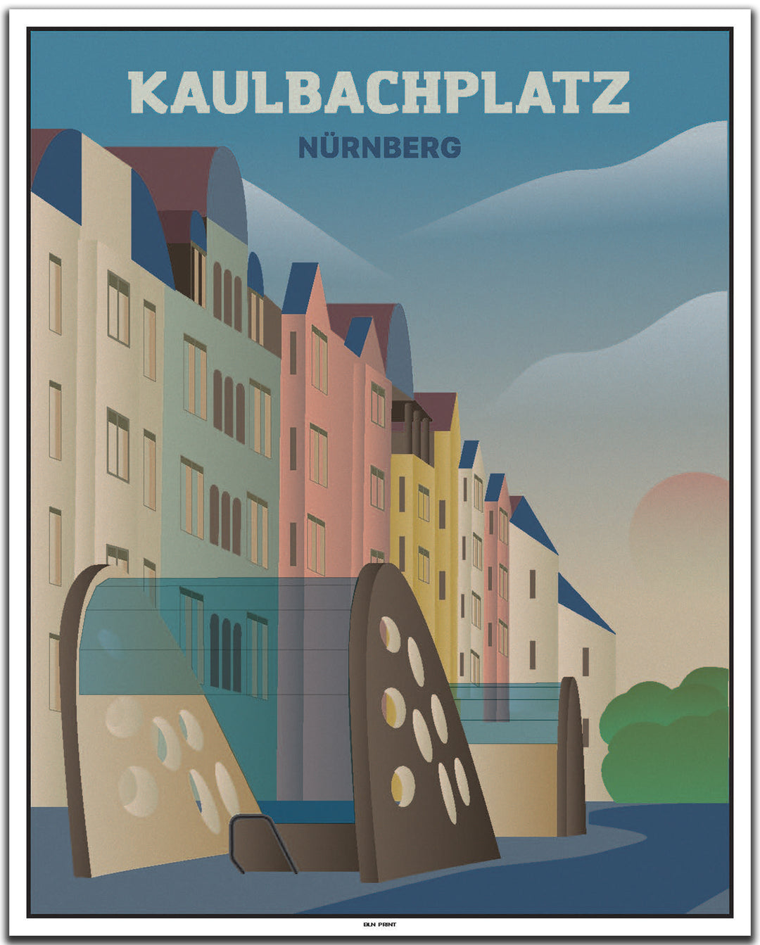 vintage nürnberg poster shop #40x50cm-weier-farbrand