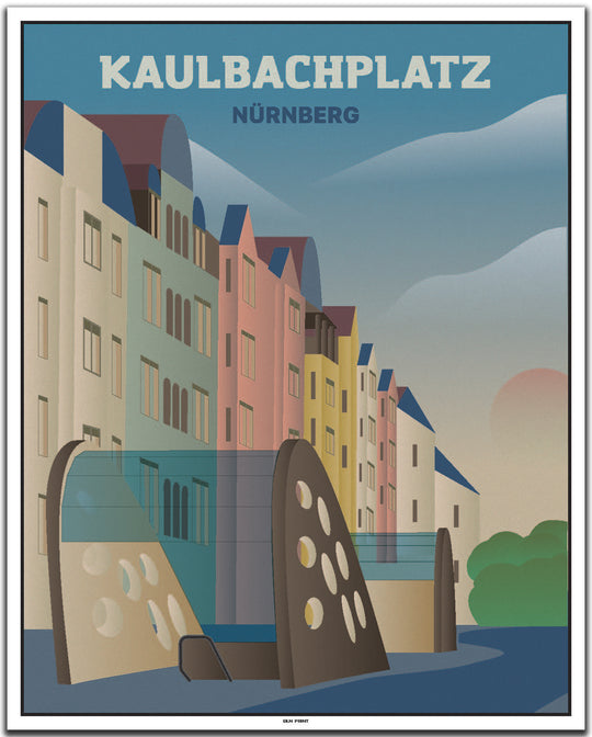 vintage nürnberg poster shop #40x50cm-weier-farbrand