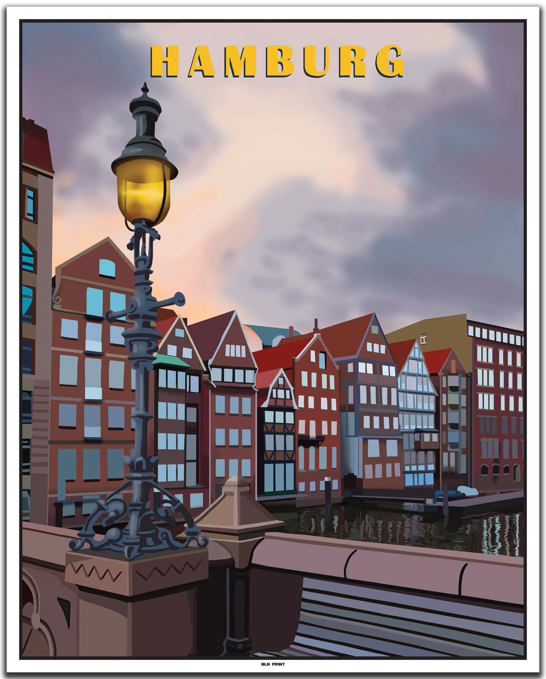 vintage hamburg poster shop #40x50cm-weier-farbrand