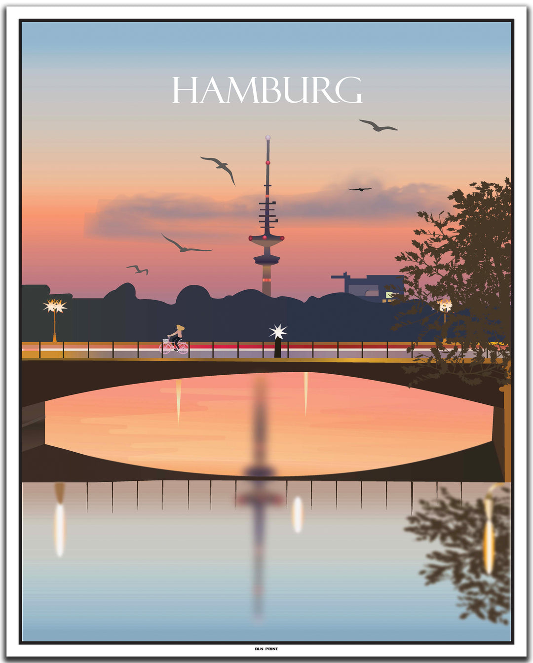 vintage hamburg poster shop #40x50cm-weier-farbrand