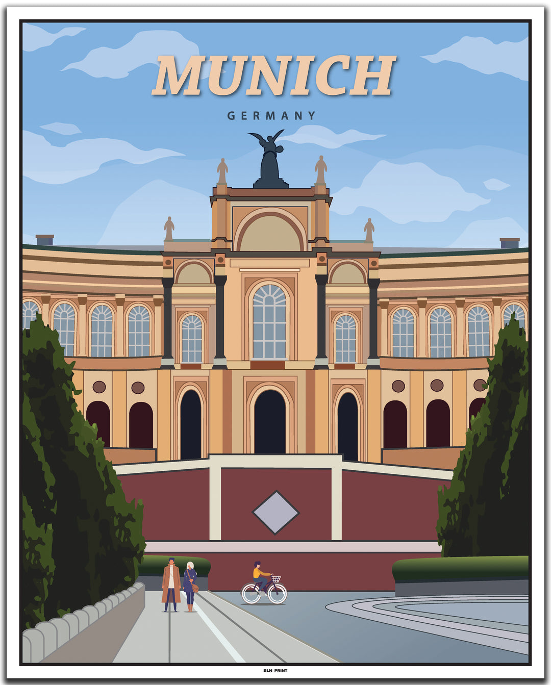 vintage münchen poster shop #40x50cm-weier-farbrand