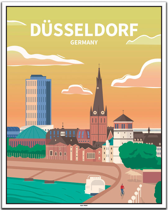 vintage düsseldorf poster shop #40x50cm-weier-farbrand