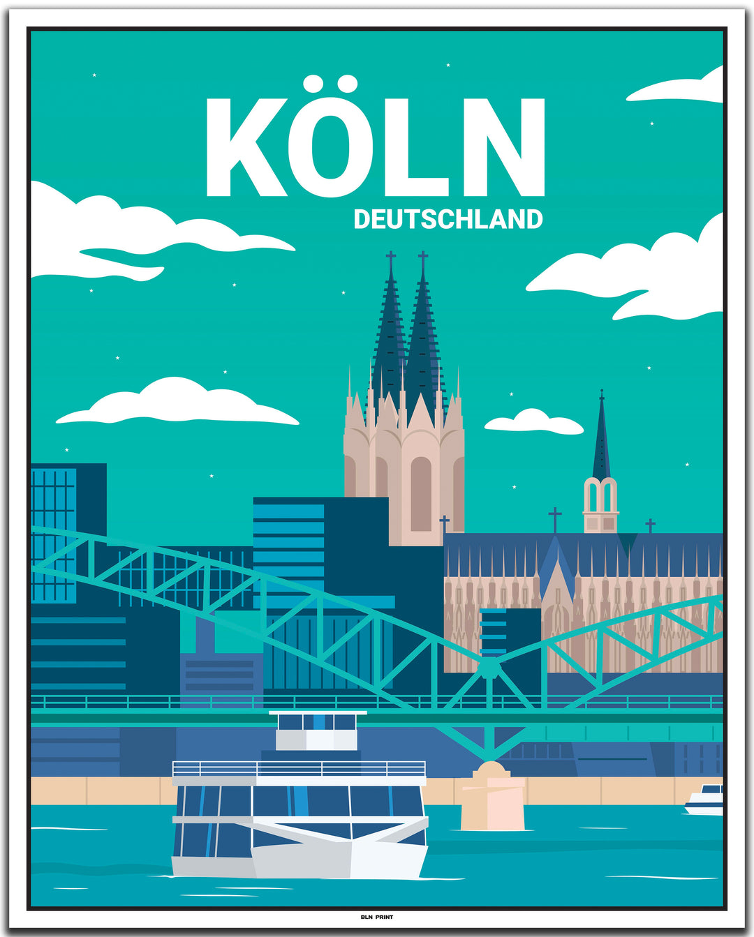 vintage köln poster shop #40x50cm-weier-farbrand