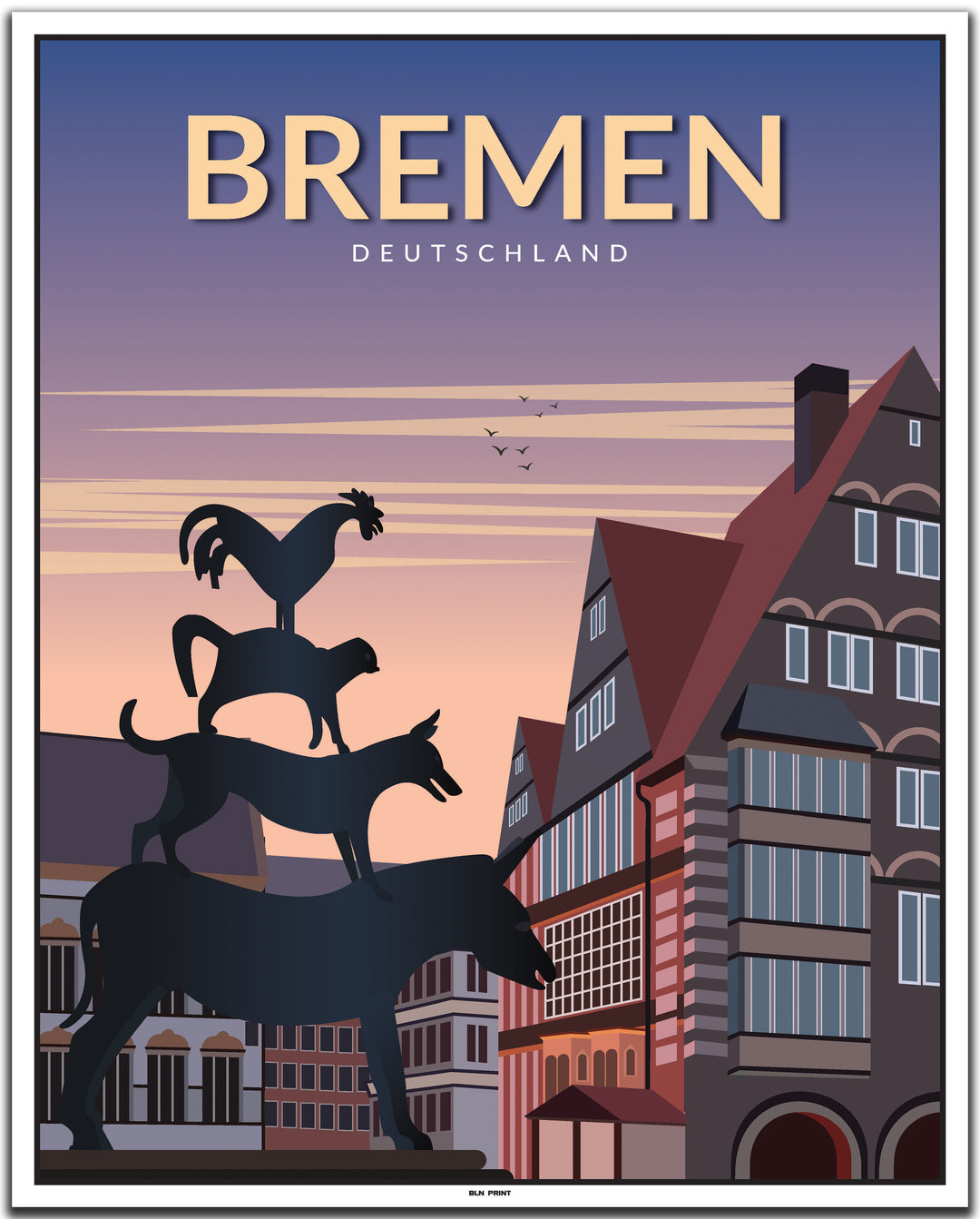 vintage bremen poster shop #40x50cm-weier-farbrand