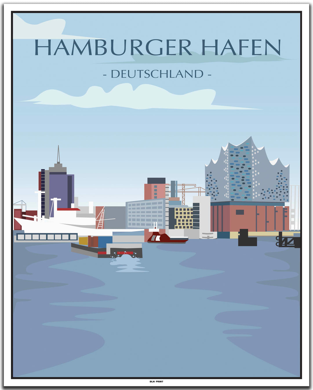 vintage hamburg poster shop #40x50cm-weier-farbrand