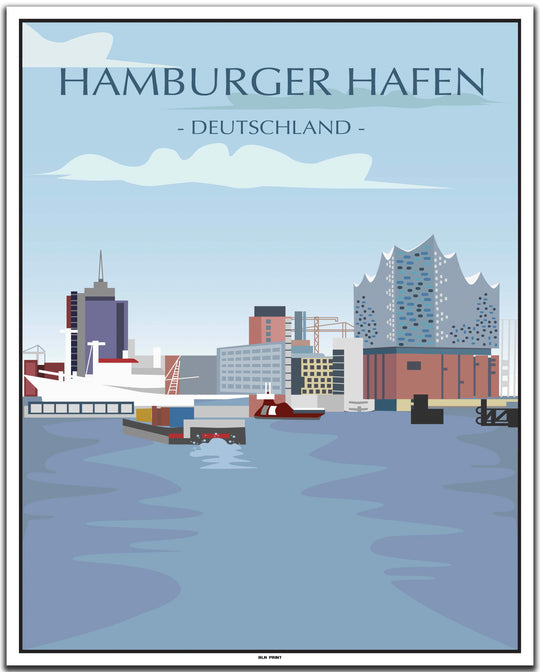 vintage hamburg poster shop #40x50cm-weier-farbrand