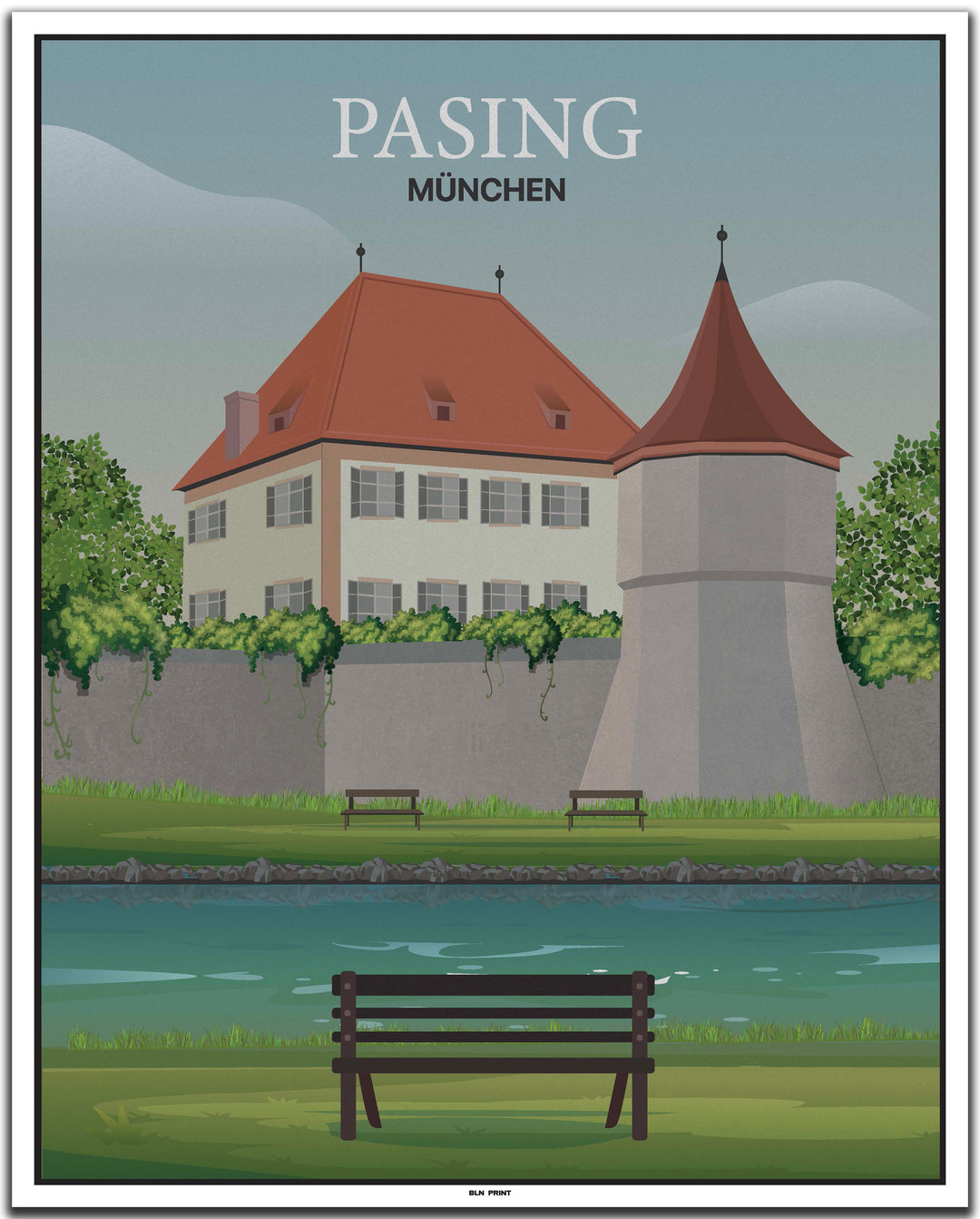 vintage münchen poster shop #40x50cm-weier-farbrand