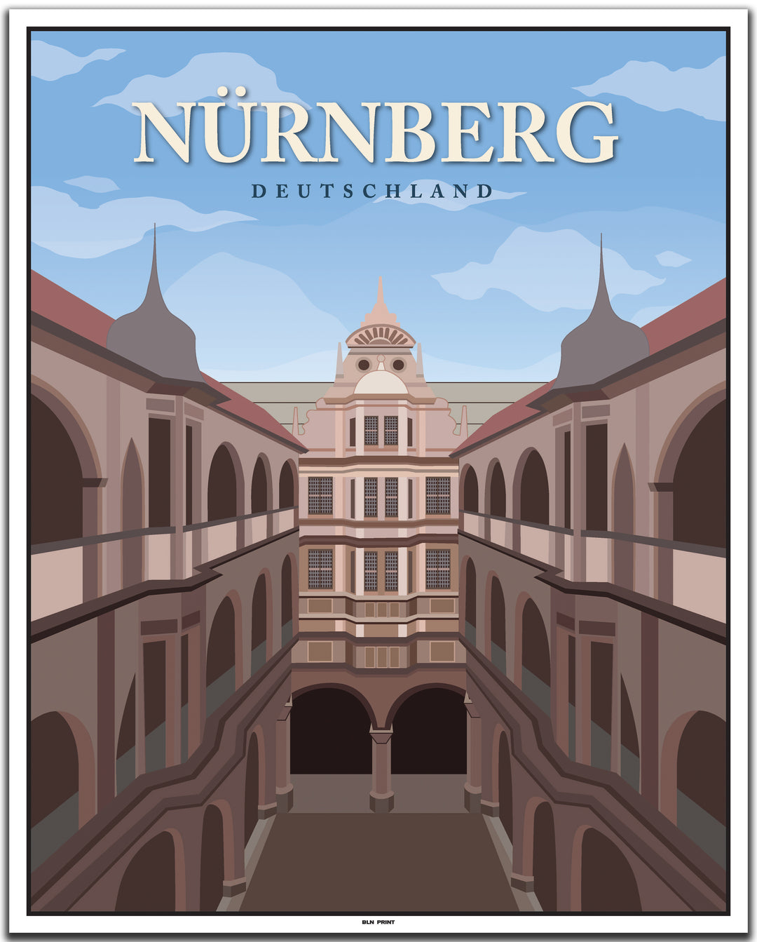 vintage nürnberg poster shop #40x50cm-weier-farbrand