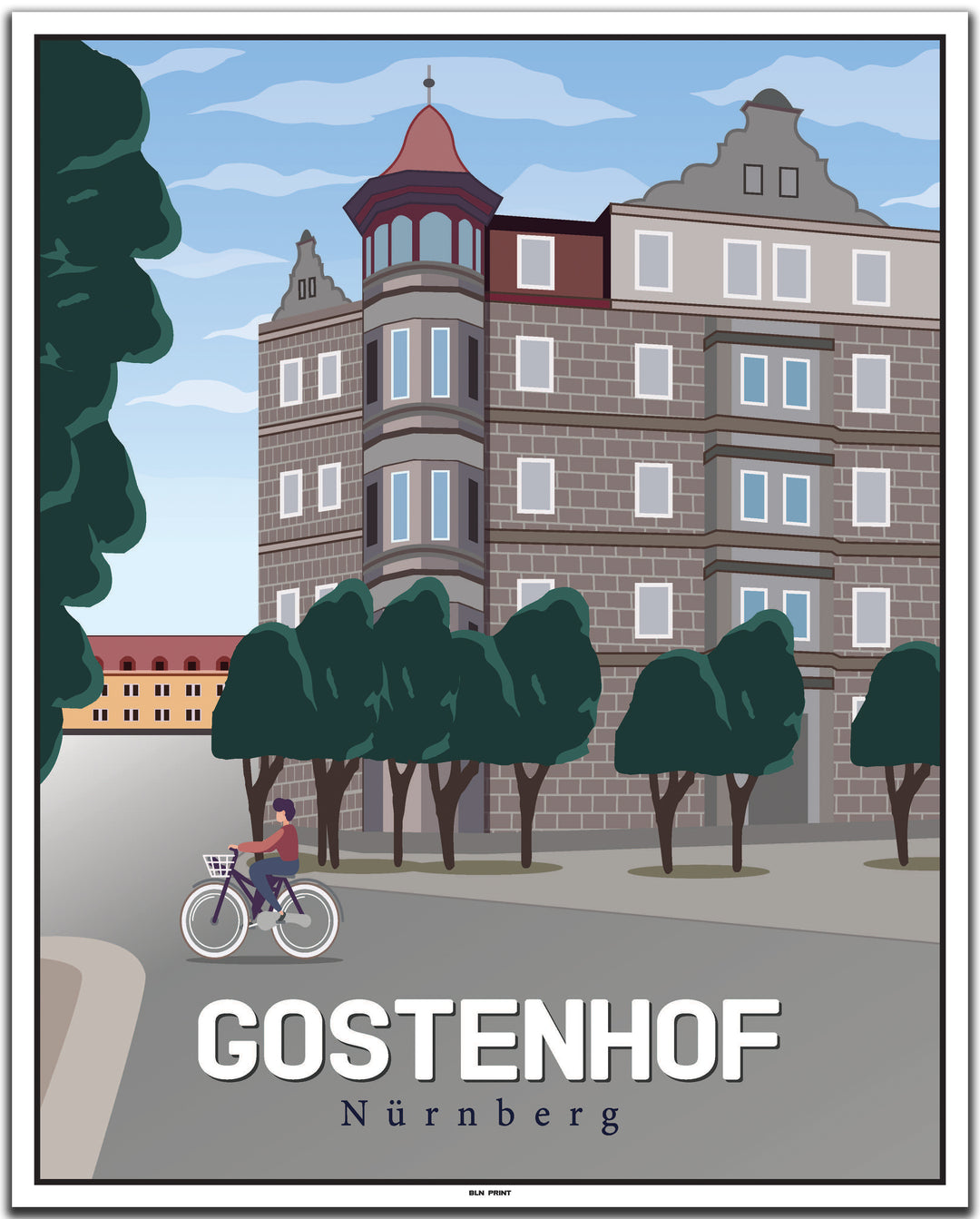 vintage nürnberg poster shop #40x50cm-weier-farbrand