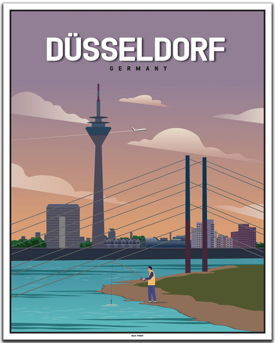 vintage düsseldorf poster shop #40x50cm-weier-farbrand