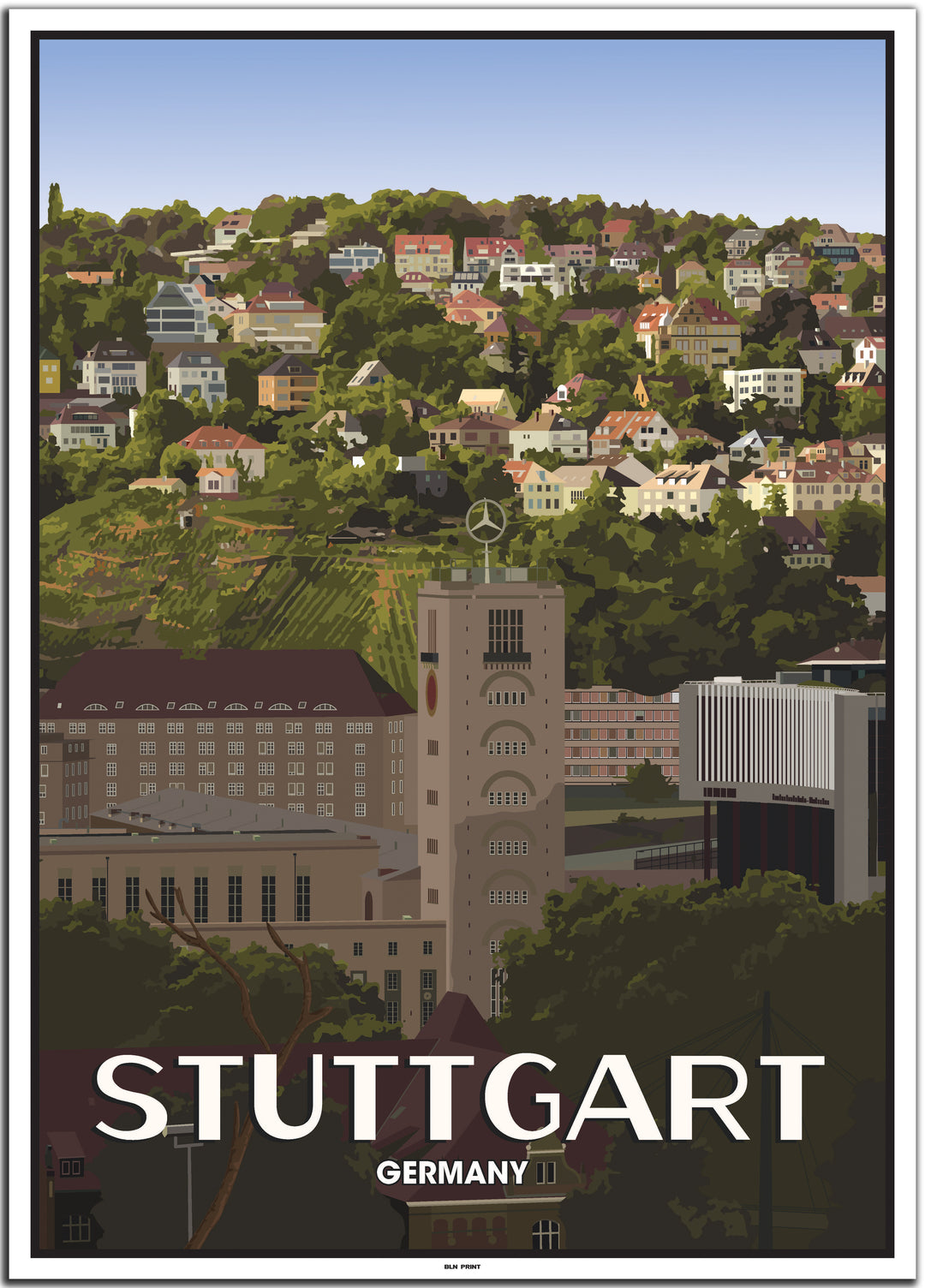 vintage stuttgart poster shop #50x70cm-weier-farbrand