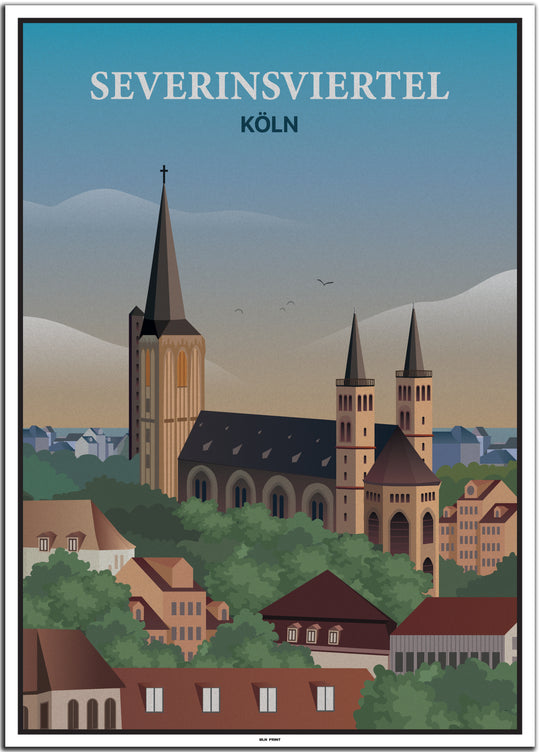 vintage köln poster shop #50x70cm-weier-farbrand