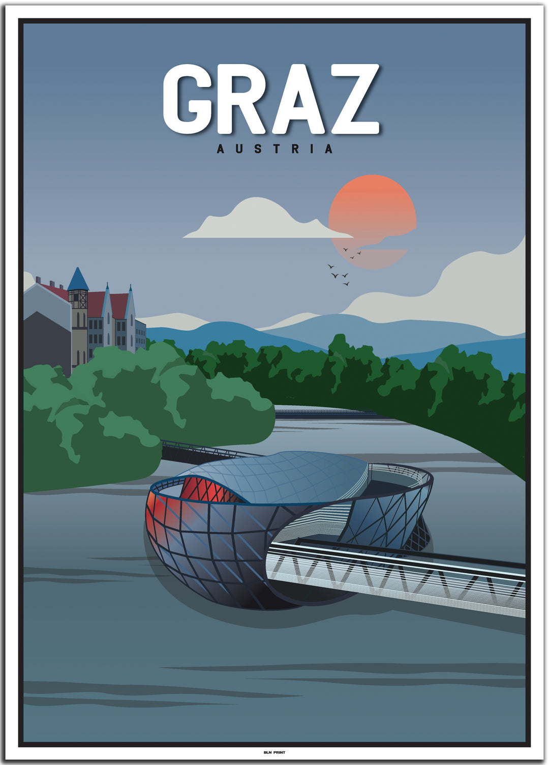 vintage graz poster shop #50x70cm-weier-farbrand