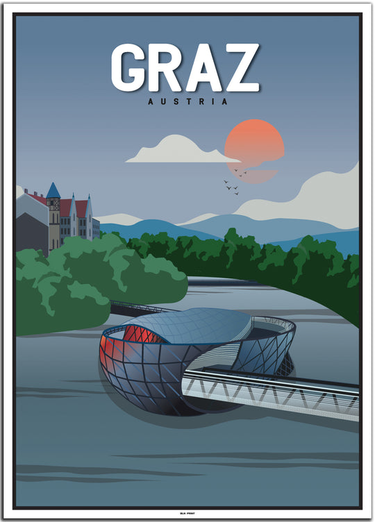 vintage graz poster shop #50x70cm-weier-farbrand