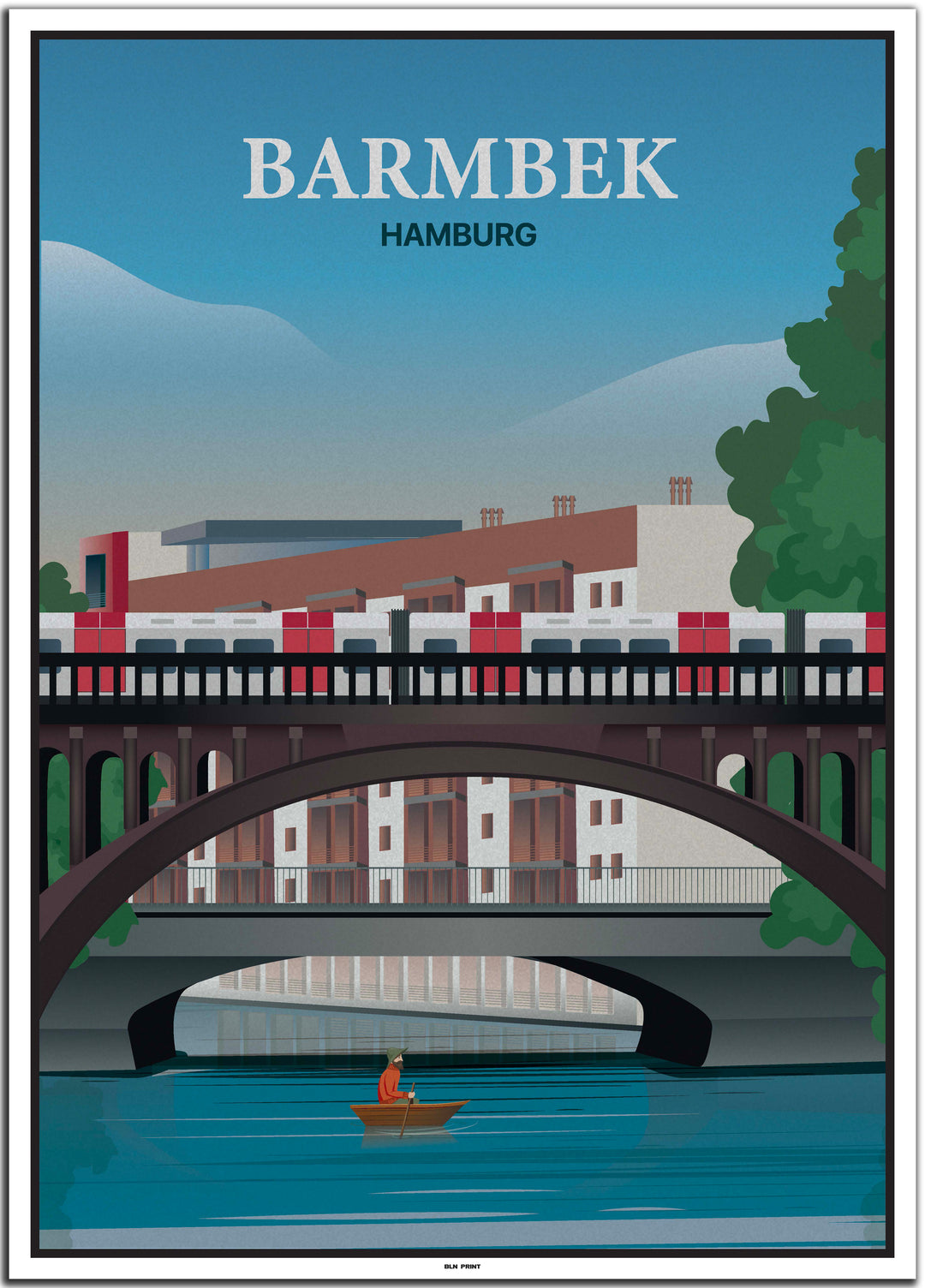 vintage hamburg poster shop #50x70cm-weier-farbrand