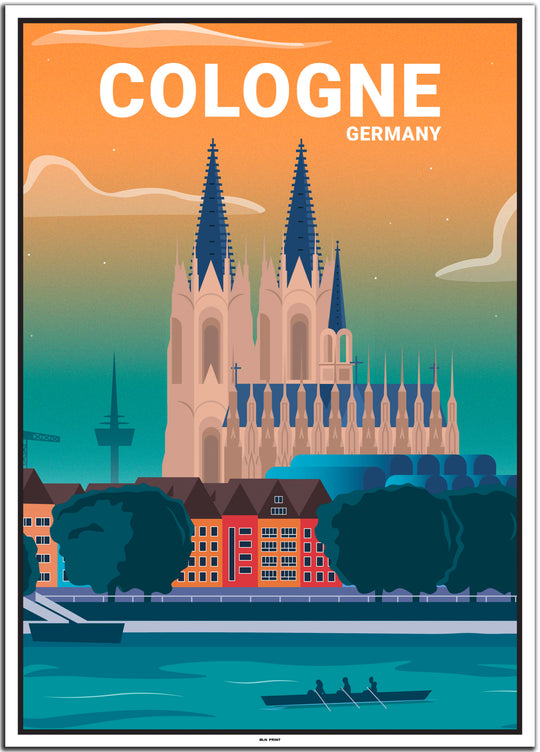 vintage köln poster shop #50x70cm-weier-farbrand