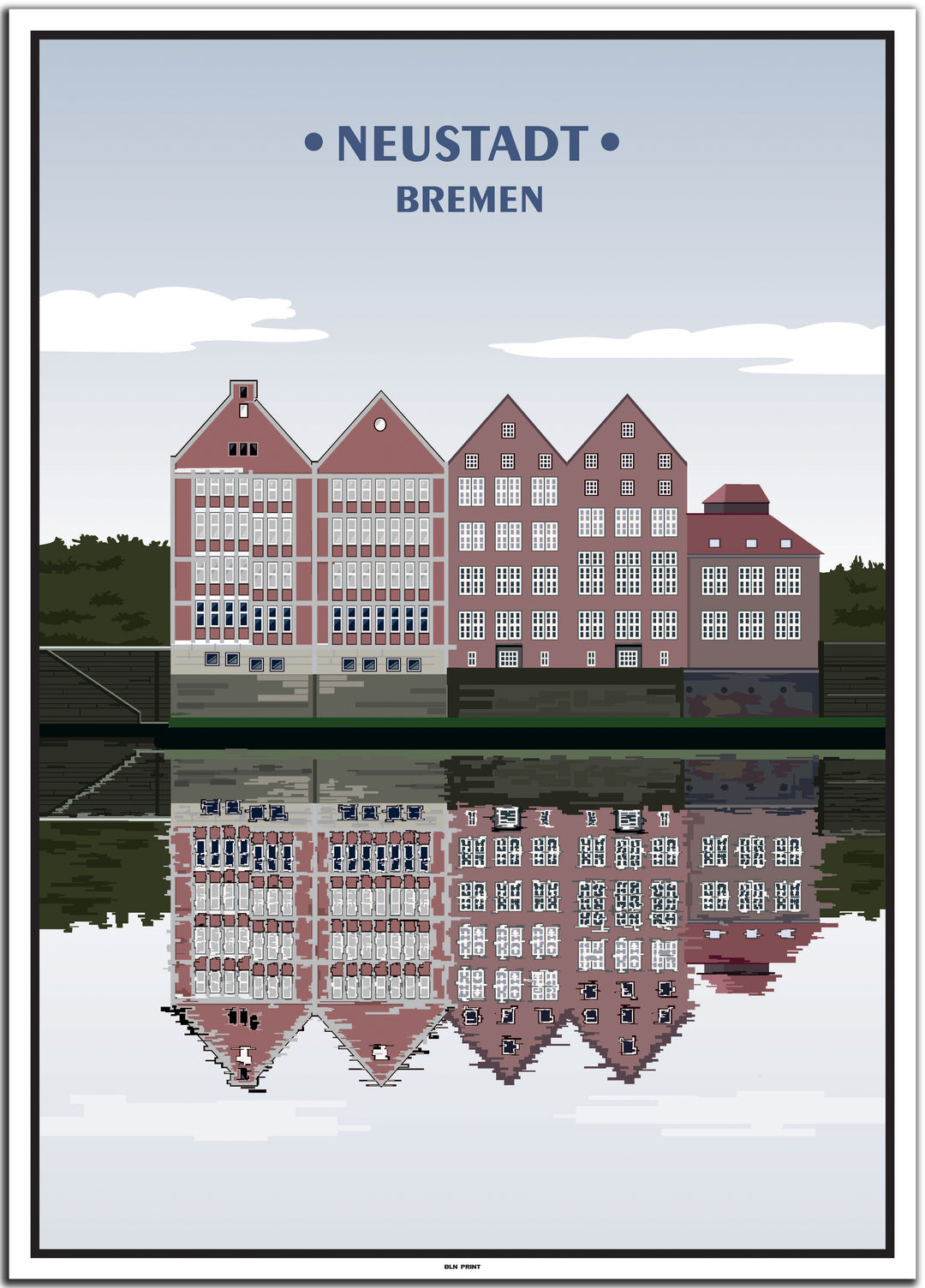 vintage bremen poster shop #50x70cm-weier-farbrand