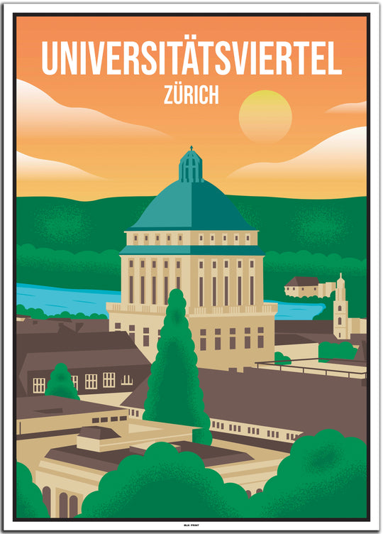 vintage zürich poster shop #50x70cm-weier-farbrand