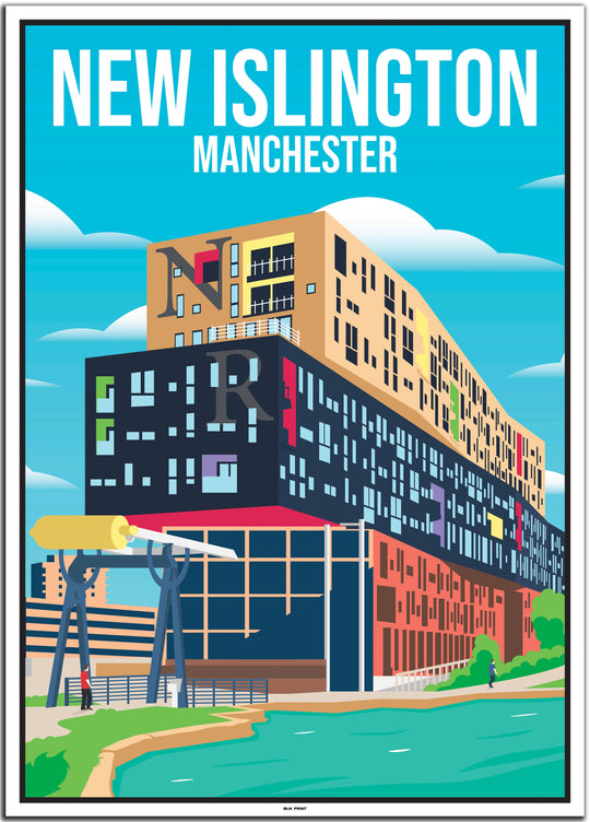 vintage travel poster manchester #50x70cm-weier-farbrand