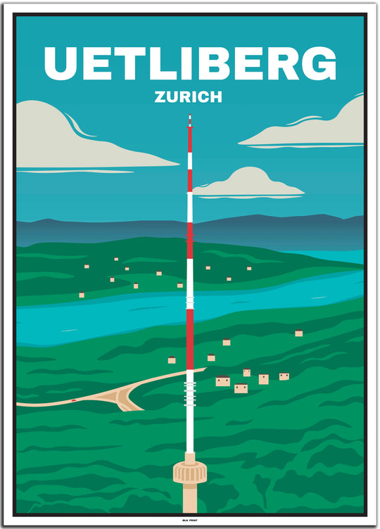 vintage zürich poster shop #50x70cm-weier-farbrand