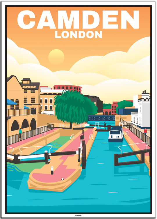 vintage travel poster london #50x70cm-weier-farbrand