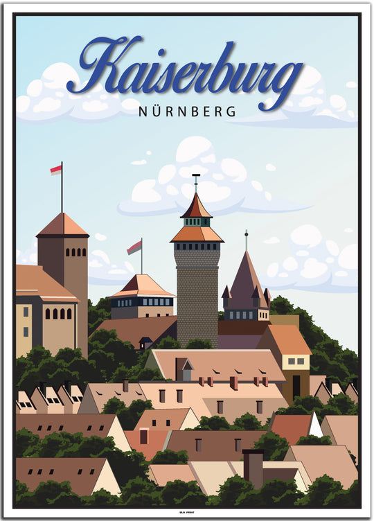 vintage nürnberg poster shop #50x70cm-weier-farbrand